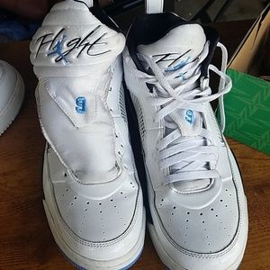 Nike Jordan's blue and white